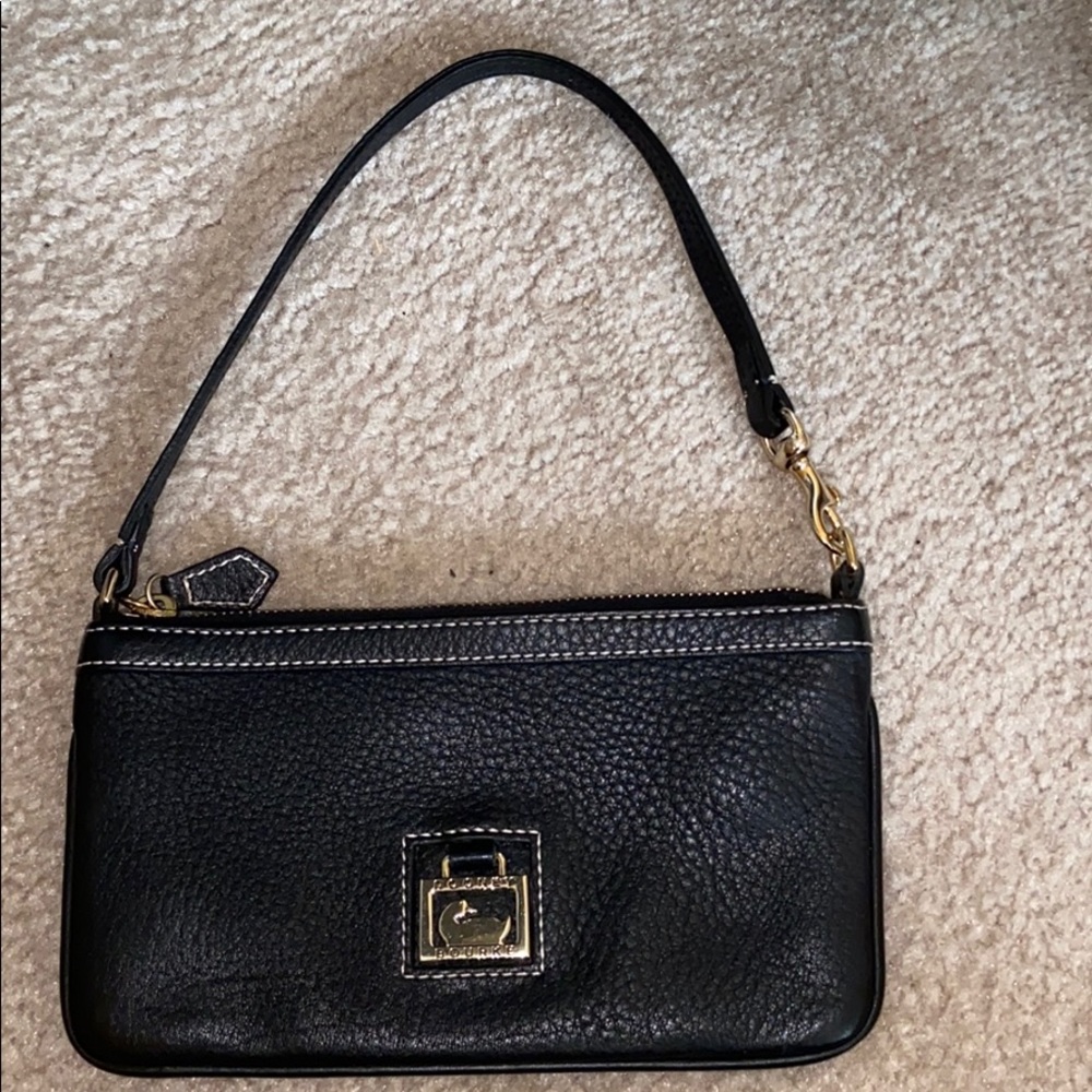 Black Dooney & Bourke wristlet clutch purse